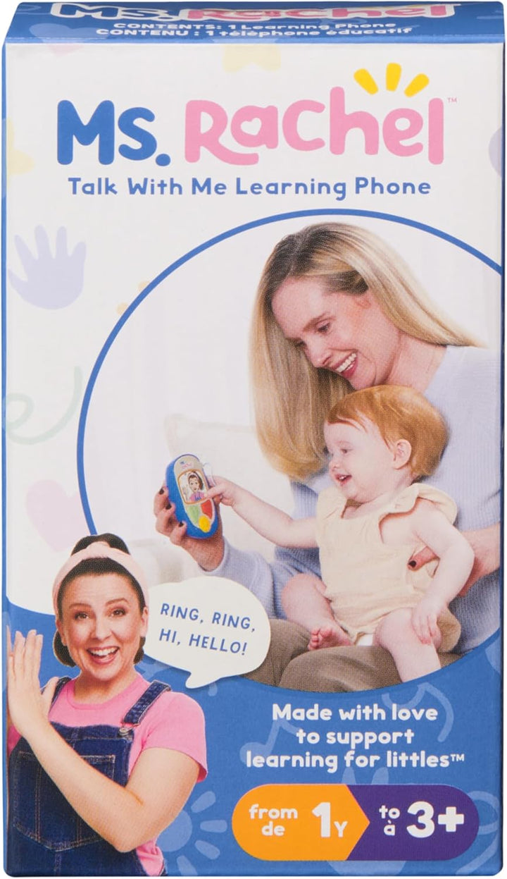 Official Electronic Talk with Me Learning Phone with Conversational Phrases, Educational Toys & Toddler Toys for Girls & Boys Ages 1-3+