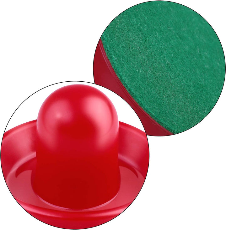Air Hockey Accessories - Pushers, Pucks & Paddles (4 Pushers, 8 Red Pucks, 8 Green Pads)