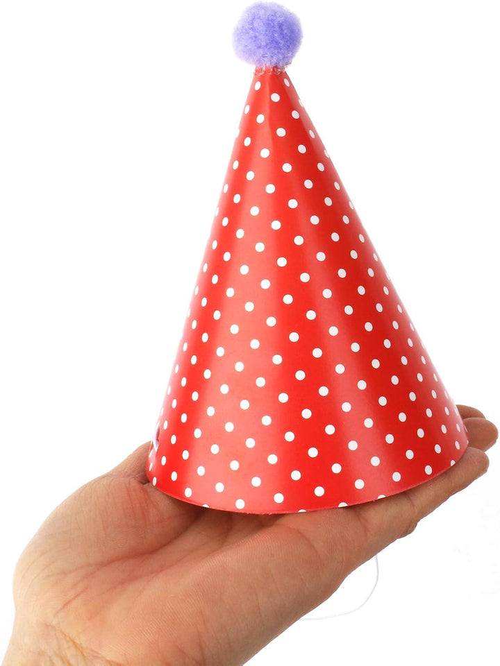 Mini Kids Birthday Party Hats, Assorted, DIY Assembly Required