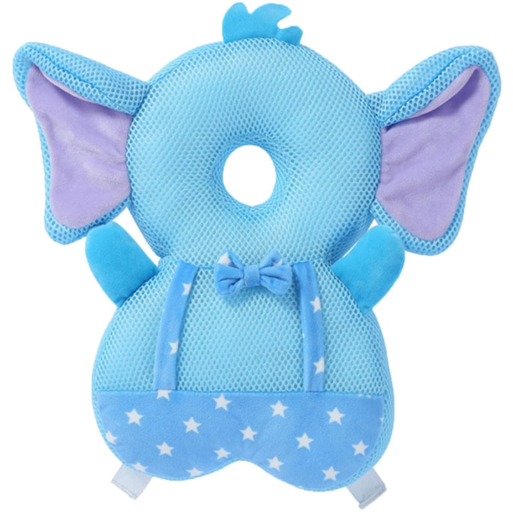 Baby Walker Head Protector Toddler Adjustable Baby Head Protection Backpack Wear Safety Pad (Pink Butterfly)