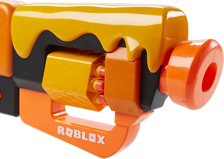 Roblox Adopt Me!: Bees! Lever Action Dart Blaster, Rotating 8-Dart Drum, 8 Elite Darts, Code to Unlock In-Game Virtual Item