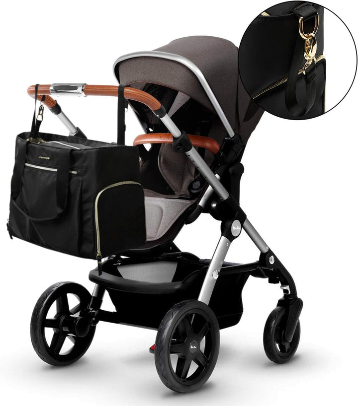 Breast Pump Bag Diaper Tote Bag with 15 Inch Laptop Sleeve Fit Most Breast Pumps like Medela, Spectra S1,S2, Evenflo