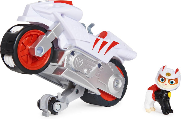 , Moto Pups Wildcat’S Deluxe Pull Back Motorcycle Vehicle with Wheelie Feature and Toy Figure