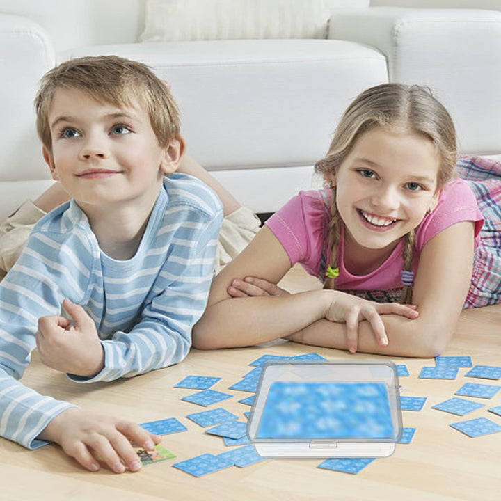 IOUKUKI 4 Pcs Blank Playing Card Cases, Clear Plastic Deck Box Holders for Game Cards & More