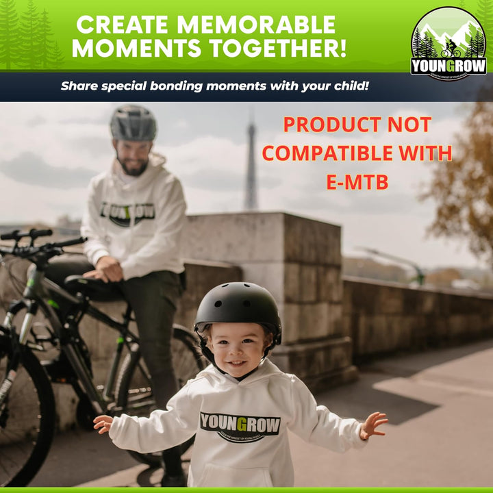 Kids Bike Seat, Bike Seat for Kids for the Front of the Bicycle, Child Bike Seat Compatible with Mountain Bikes, Ages 2-6, Max Weight 52Lbs