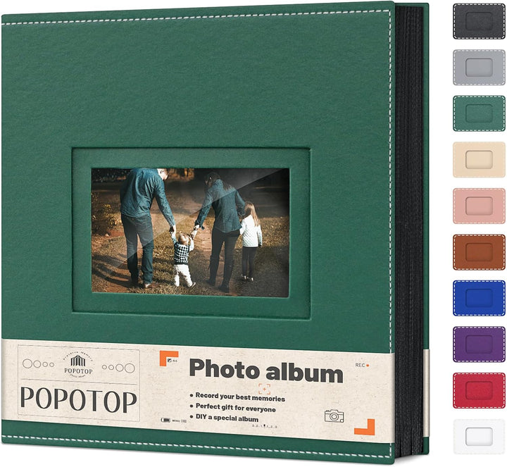 Photo Album 4X6 300 Pockets with Leather Hardcover Cover, Small Photo Album Holder Book with 50Pcs Pages for Family Travel Wedding Baby Gifts
