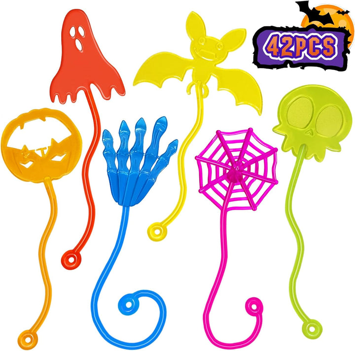 Sticky Hands Bulk 48 PCS Party Favors for Kids 4-8 8-12 Stretchy Sticky Hand Toy Goodie Bag Stuffers Back to School Gifts for Students Treasure Box Toys for Classroom Prizes Birthday Party Supplies