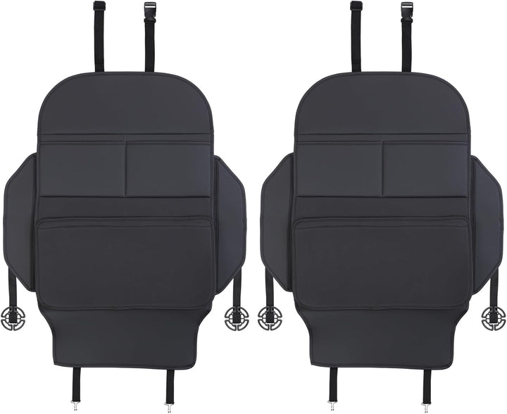 Seat Back Protector,Preventing the Impact of Children Stepping on the Seat Backrest,Beautiful Appearance and Easy to Clean,Black (Black -2Pcs)