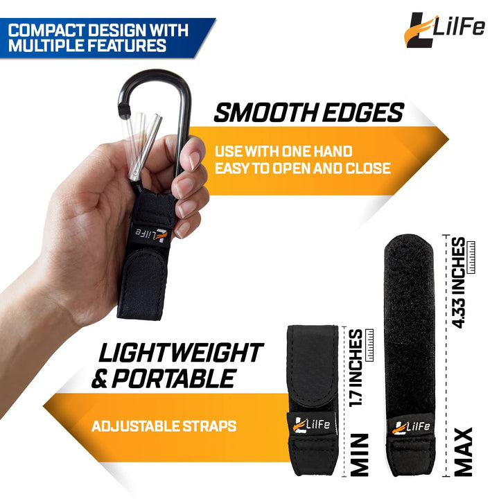 2 Pcs Black Baby Stroller Hooks for Hanging | Multipurpose Stroller Straps with Durable and Stylish Stroller Clips for Diaper Bags | the Perfect Mummy Hook for Pram, Wheelchair, Shopping and Pet Carts