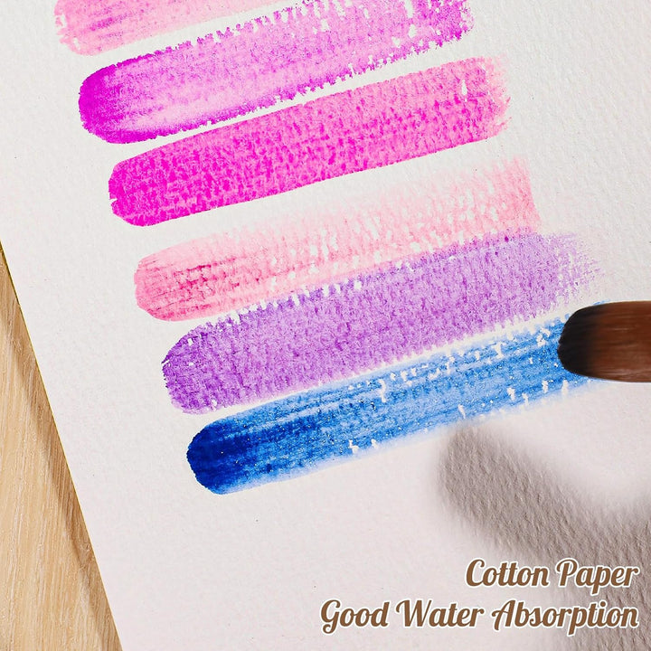 120 Sheets Watercolor Paper Bulk, 140 Lb/300 GSM Cotton Cold Press White Paper, 5 X 7 Inch, Perfect for Kids, Students, Artists