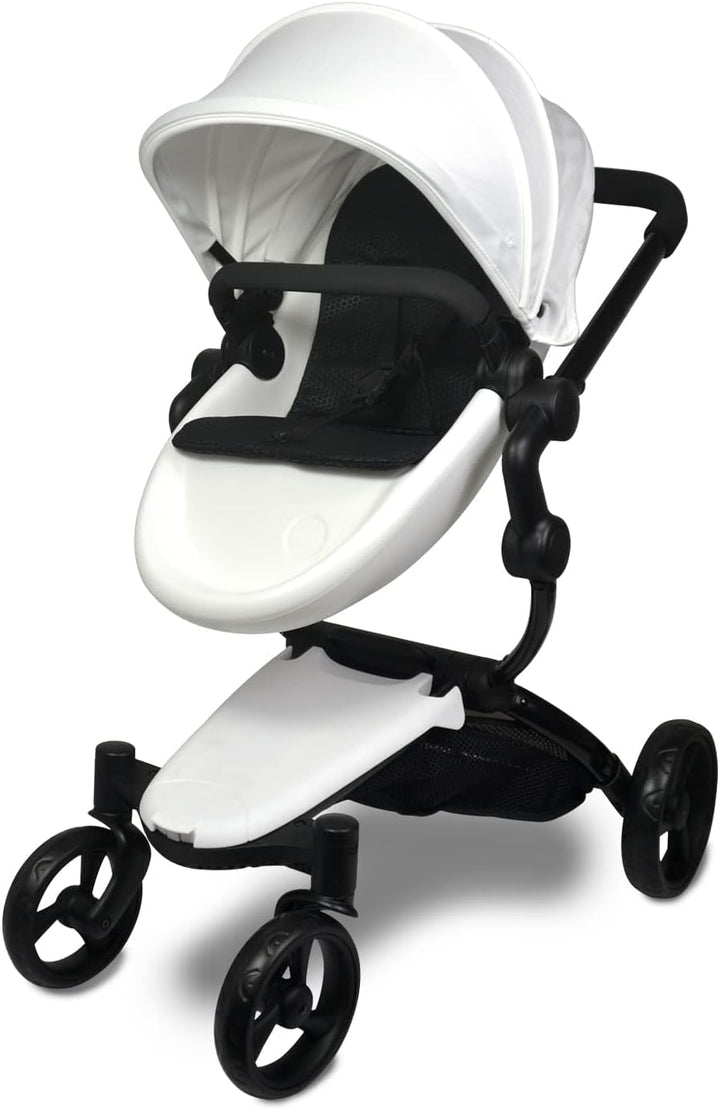 Baby Doll Collection Doll Stroller Heart Design Gifts for Toddlers and Girls Foldable Doll Stroller