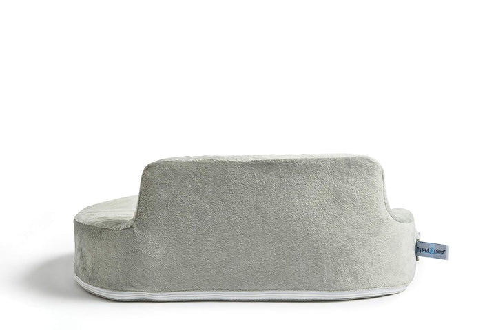 Super Deluxe Nursing Pillow - Enhanced Comfort & Ergonomic Breastfeeding Pillow for Ultimate Support for Mom & Baby - Adjustable and with Handy Side Pocket, Platinum