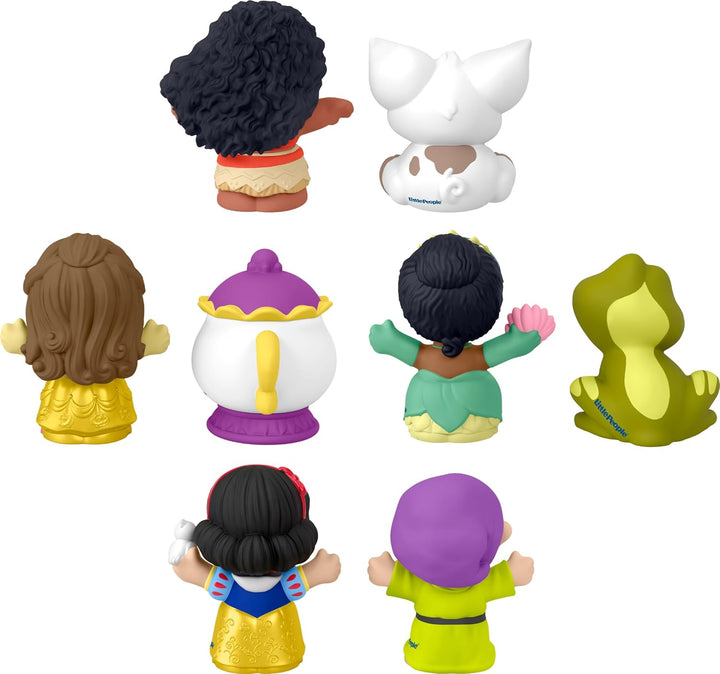 Little People Toddler Toys Disney Princess Story Duos 8-Piece Figure Set for Pretend Play Kids Ages 18+ Months