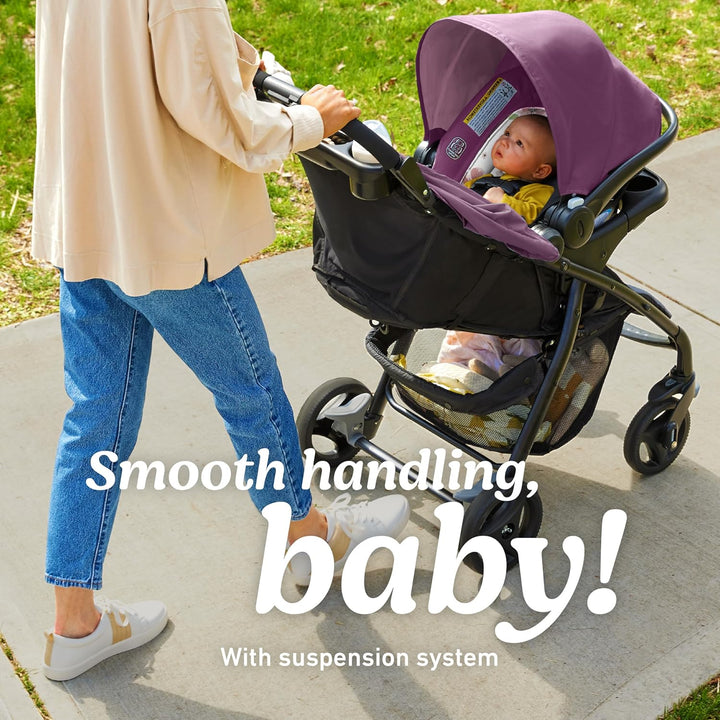 Verb Travel System | Includes Verb Stroller and Snugride 30 Infant Car Seat, Merrick | Stroller and Carseat Combo