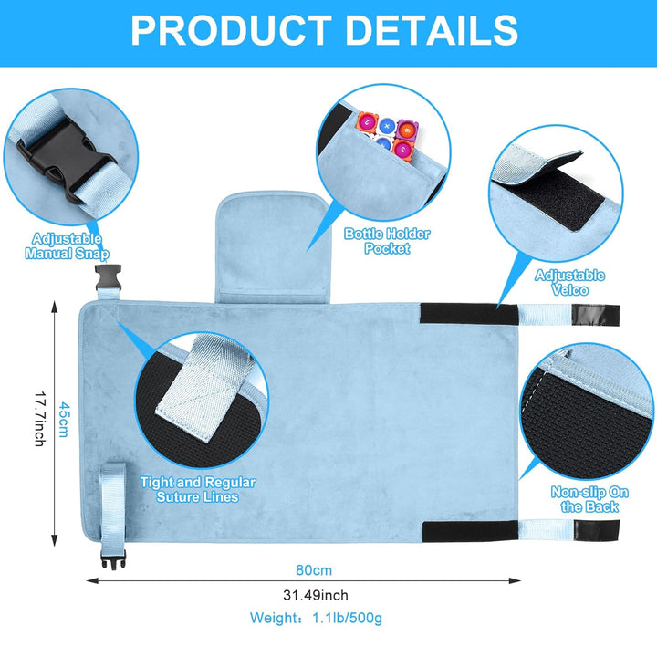 Toddler Airplane Bed, Kids Airplane Seat Extender Travel Bed, Kids Airplane Travel Essentials, Airplane Must Have for Toddlers, Portable Plane Bed Foot Rest for Flights