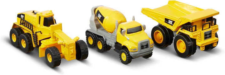 Construction Toys  Construction Die Cast Metal 3 Pack Vehicles - Steam Roller/Excavator/Wheel Loader for Ages 3+