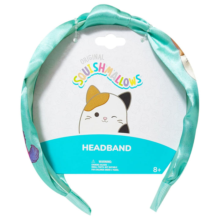 Squishmallows Licensed Knotted Headband - Thick Headbands for Girls - One Size Fit All - Hair Accessories for Her Ages 8+