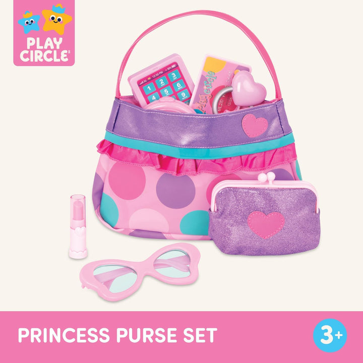 – Play Circle – Makeup & Beauty Set – Dress up Fashion Accessories – Pretend Play – Princess Purse Set – 3+ Years