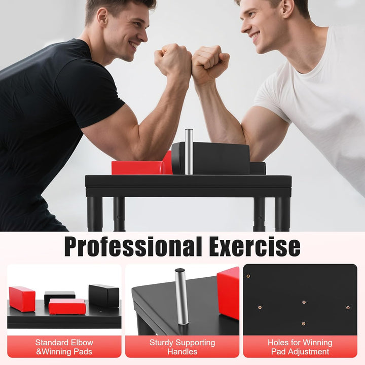 Arm Wrestling Table - Professional Battle Table,Standard Arm Wrestling Table Training Equipment,Competition Training Equipment for Home Gym & Club(Black)