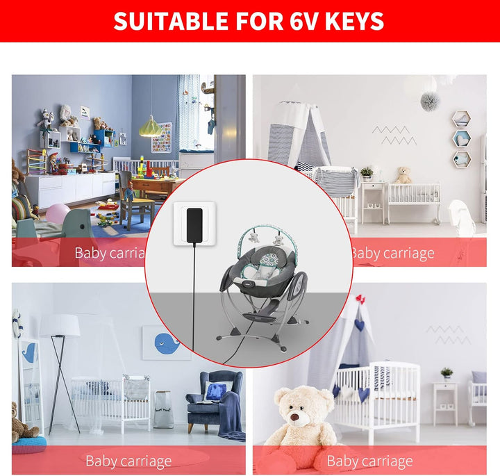 5V Power Cord Compatible with Graco Swing Simple Sway/Munchkin/Kmaier/Glider Lx/Glider Elite/Glider Premier/Glider Lite/Glider Petite Lx/Lxdregan Swing/Sweetpeace/Duetsoothe for SSA-5WVI-05