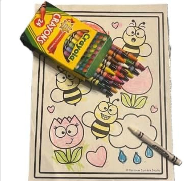 24 Count Box of Crayons Non-Toxic Color Coloring School Supplies (2 Packs)
