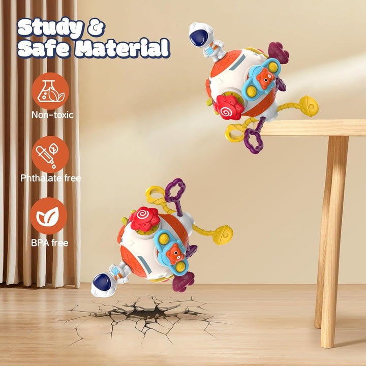 Montessori Toys for Toddler 1+ Year Old-Sensory Busy Cube Board-Travel Activities Educational Learning Toys for 12 18 Months Boys and Girls Perfect Birthday Party Gift and More