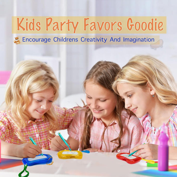 24 Pack Mini Magnetic Drawing Board Keychain for Backpack Erasable Sketch Valentines Toys Bulk for Kids Classroom Gifts Rewards Party Favors Goodie Bag Stocking (24 Pcs Draw Keychain)