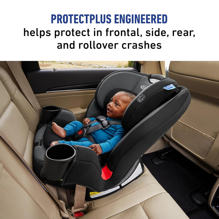 Triride 3-In-1 Convertible Car Seat - Highback Booster, Forward & Rear Facing Modes, Suitable from Newborn to Preschooler, Perfect for Long Journeys in Redmond Color