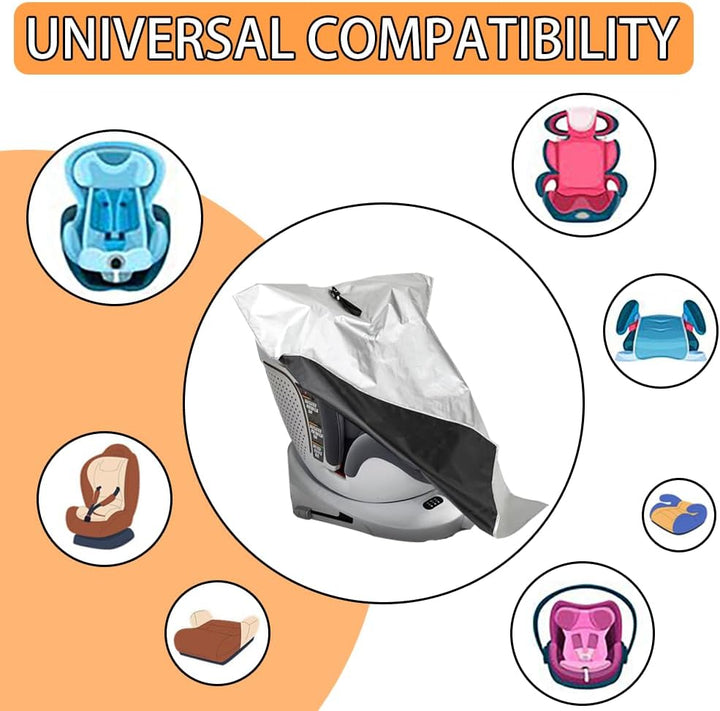 Car Seat Sun Shade Cover Baby Car Seat Cooler Infant Car Seats Heat Protector Keeps Your Toddler Baby Seat at a Cool Temperat