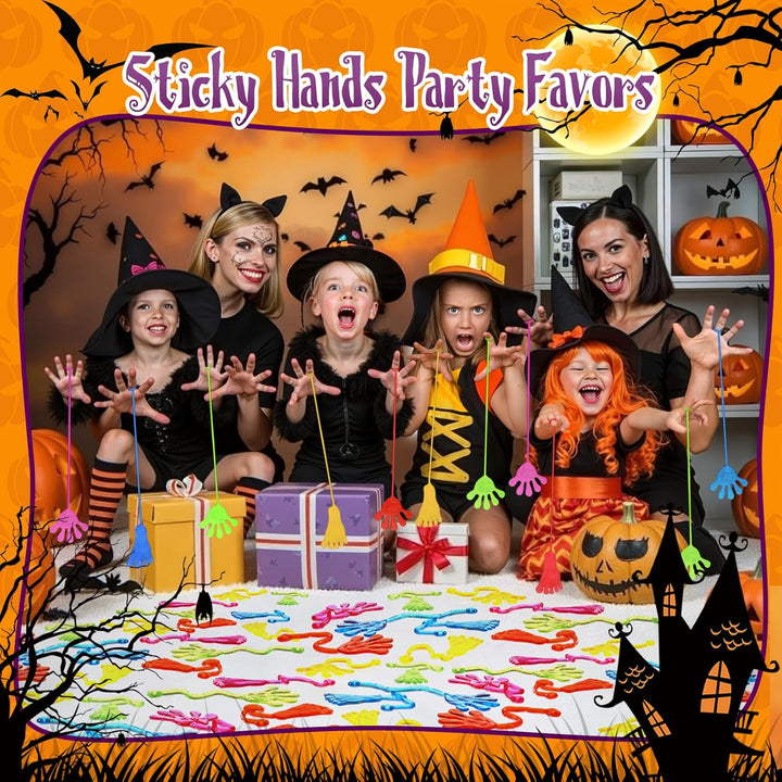 Sticky Hands Bulk 30 PCS Party Favors for Kids 4-8,8-12 Year Stretchy Sticky Hand Feet Goodie Bags Stuffers for Kids Mini Classroom Prizes Student Gifts Teacher Must Haves Birthday Trinkets Slap Hand