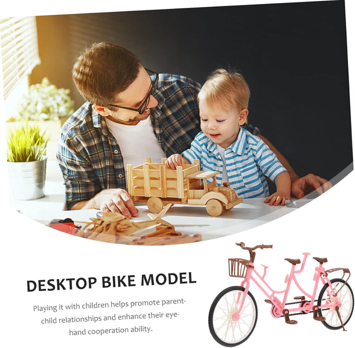 Dual Seat Bicycle for Boys and Girls 2-Person Ride-On Toy Colorful Pedal Bike Fun Accessories for Children'S Imaginative Adventures