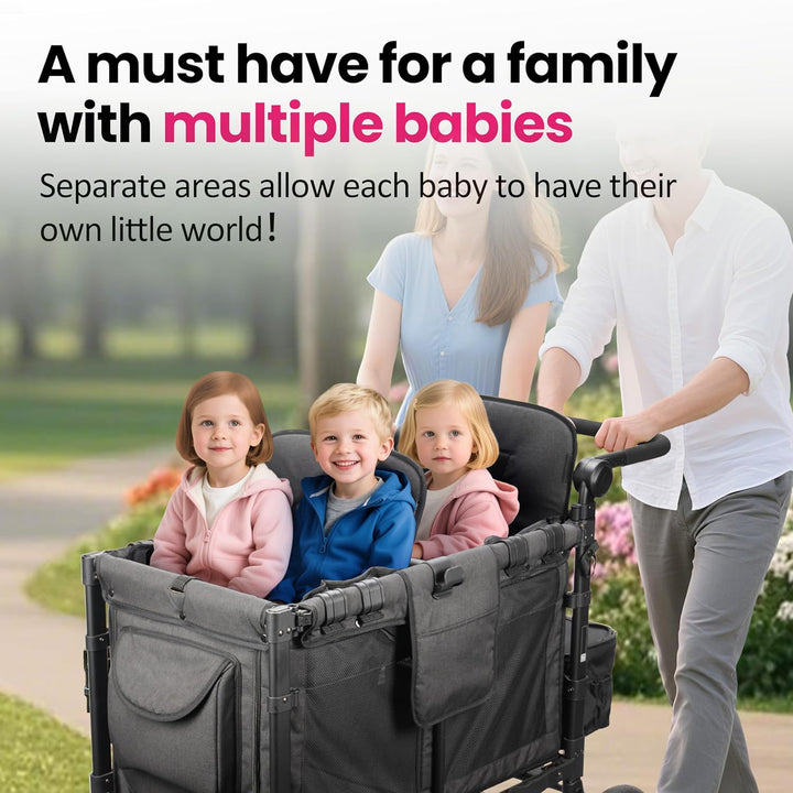 Stroller Wagon Support Bar for WONDERFOLD W2 Elite 2-Seater & W2 Veer Wagon | Removable & Easy Install | Kids-Friendly Design with Front-Facing Support | Stroller Accessory
