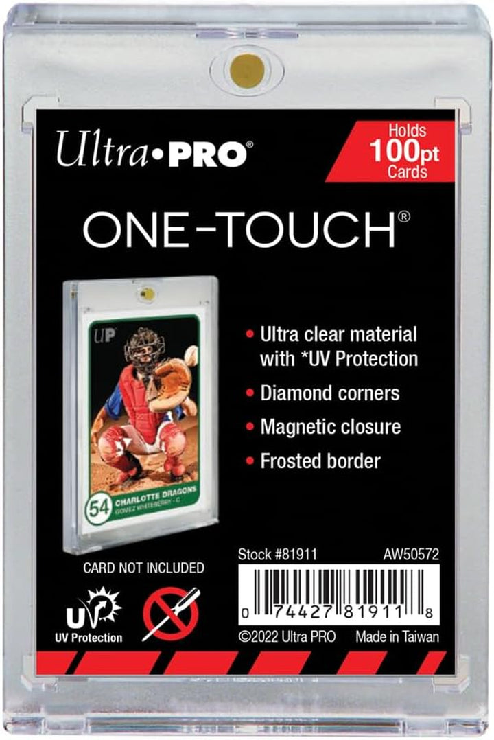 10  100Pt Magnetic Card Holder Cases - Holds Thick Baseball, Football, Hockey Cards