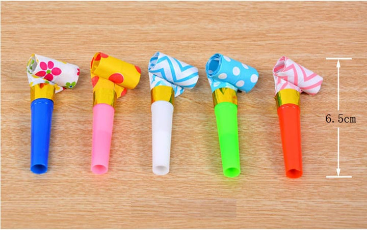 24 Pieces Party Blower Noisemakers Blowouts Whistles Party Squawkers Fringed Noise Maker Blowouts Noisemakers Funny Party Blowouts Blowers Musical Blowouts Party Horns Noisemakers, Random Color