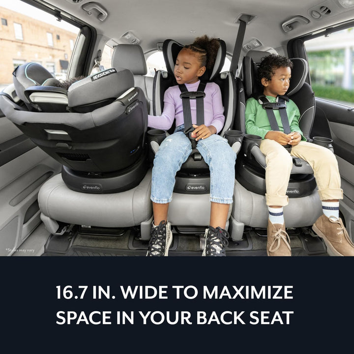 Revolve360 Slim 2-In-1 Rotational Car Seat with Quick Clean Cover (Salem Black)