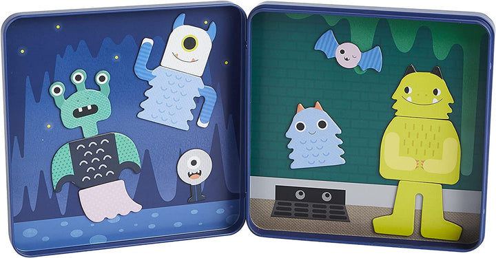 Magnetic Play Set, Monsters – Mix & Match Magnetic Game Board, Ideal for Ages 3+ – Includes 2 Magnetic Scenes and over 25 Magnet Pieces, Ideal Travel Activity for Kids