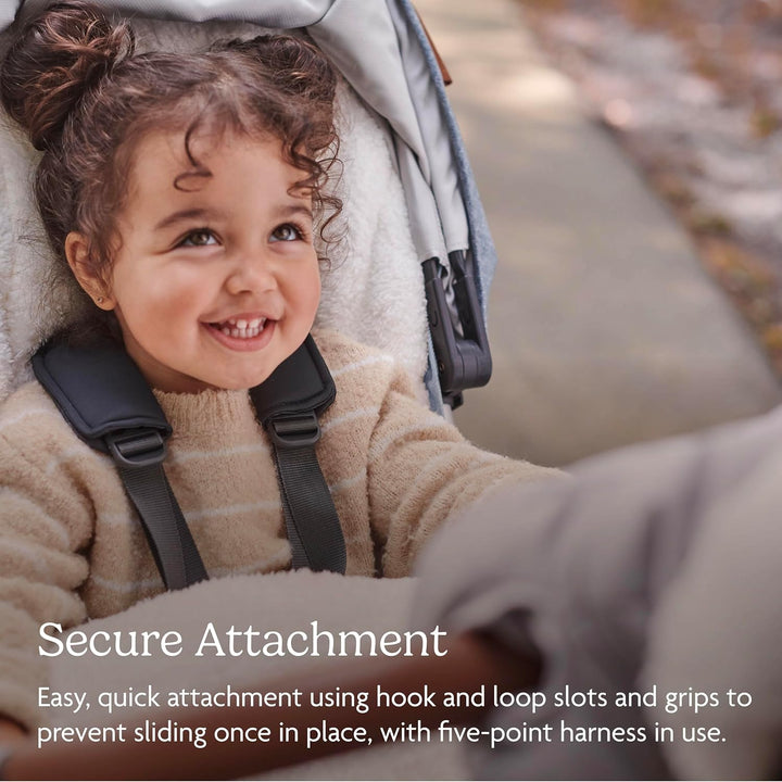 Cozyganoosh Footmuff - Easily Attaches to  Strollers + Rumbleseat - Ultra-Plush, Weather-Proof - Winter Stroller Cover - Jake (Charcoal)