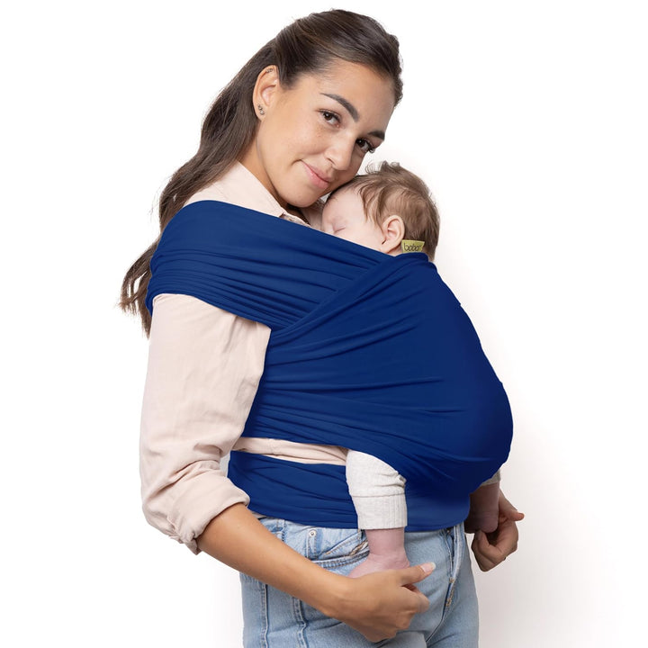 Baby Wrap Carrier – Original Baby Sling Carrier for Newborns (7–35 Lbs), Soft, Secure, Hands-Free & Ergonomic, Ideal for Comfortable Bonding, New Parents (Grey)