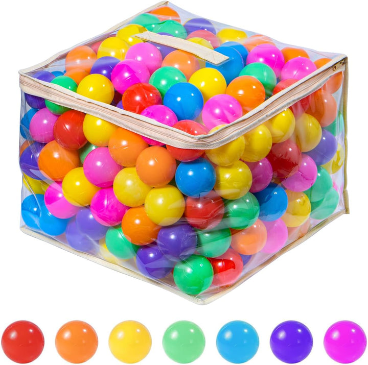 Ball Pit Balls for Toddlers, BPA Free Crush Proof Plastic Toy Balls for Ball Pit, Children'S Pool Water Toys, Macaron Ocean Balls for Play Tent 2.15 Inch Pack of 100…