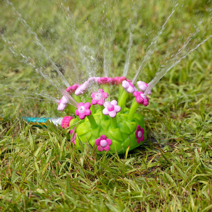 Sunny Patch Pretty Petals Flower Sprinkler Toy with Hose Attachment