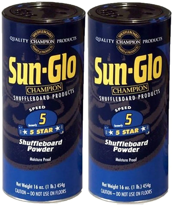 Twin Pack of  #5 Speed Shuffleboard Powder Wax