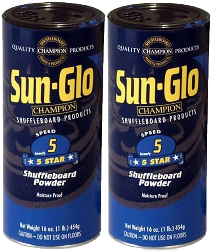 Twin Pack of  #5 Speed Shuffleboard Powder Wax