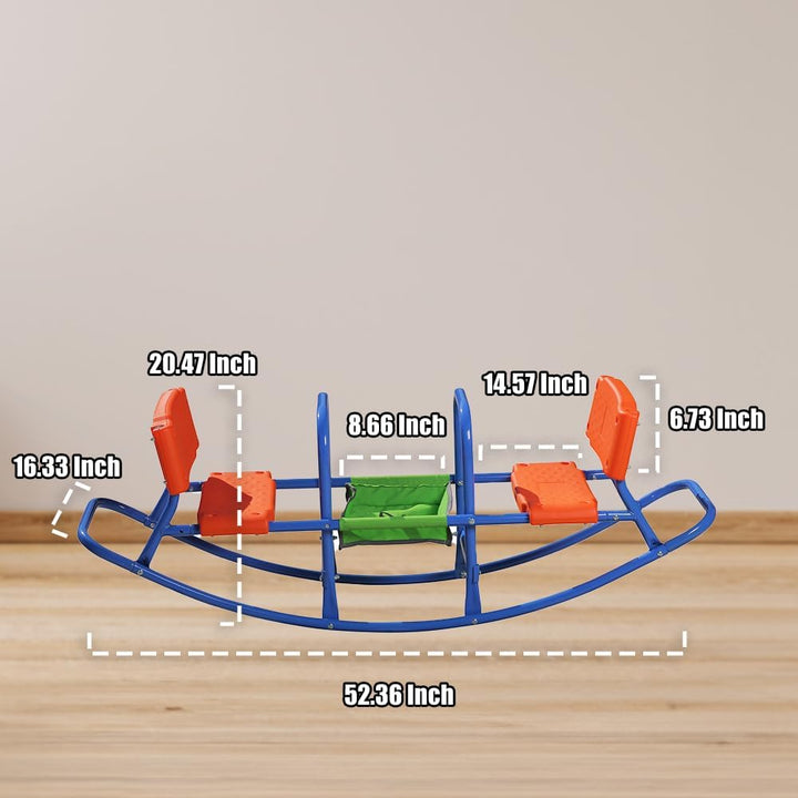 Teeter Totter - Kids Teeter Totter Outdoor Seesaw - Children, Boys, Girls, Kid - Youth Ride on Toy Living Room - Lawn, Backyard, Playground Gifts for Ages 3 4 5 6 - Rocking High Chair
