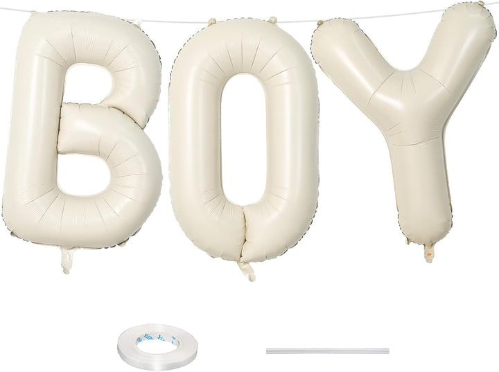 40 Inch Beige HOME Balloon for Housewarming Party Decorations, Large Cream New Home Welcome Balloon Letter Banner, Ivory White Sand Balloons Sign for Sweet House Warming Homecoming Party Decor