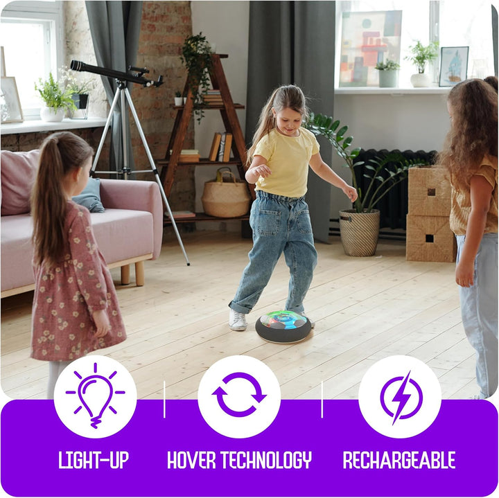 Hover Soccer Ball for Kids - Boy Birthday Gifts - Indoor Toy Games Gift for Boys Age 6, 7, 8, 9, 10, 11, 12 Year Old - Light-Up Toys Game for Kid - 6-8, 8-12 - Gift for 8 Year Olds (Single)