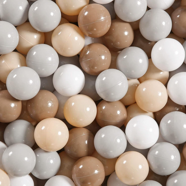 Ball Pit Balls for Toddlers,100Pcs 2.15Inch Crawl Balls BPA Free Crush Proof Playballs Soft Plastic Bals for Toddler, Pool Tent Party Favors Summer Water Bath Toy