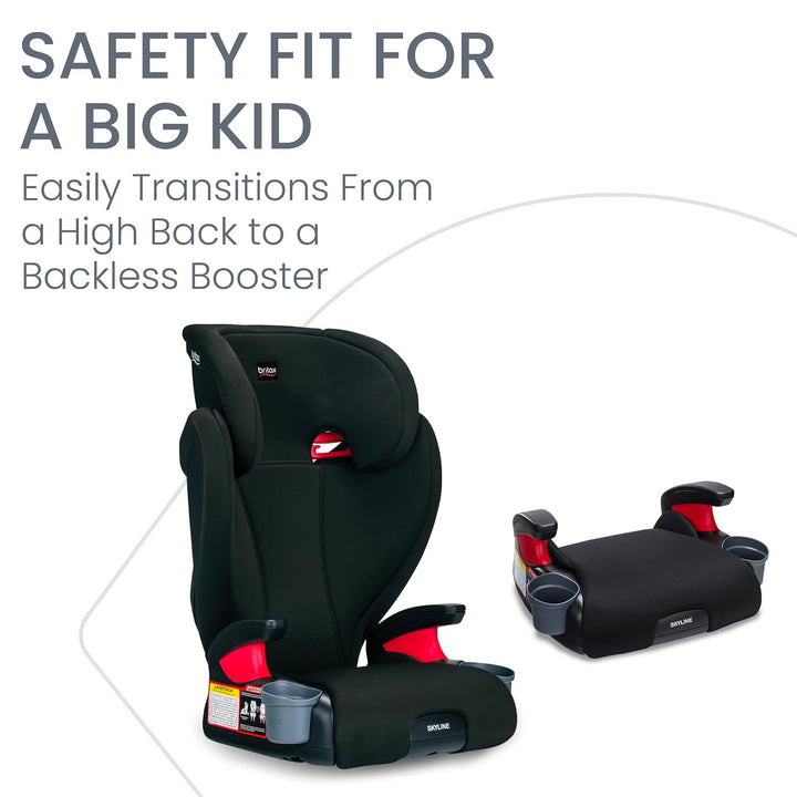 Skyline 2-Stage Belt-Positioning Booster Car Seat, Dusk - Highback and Backless Seat
