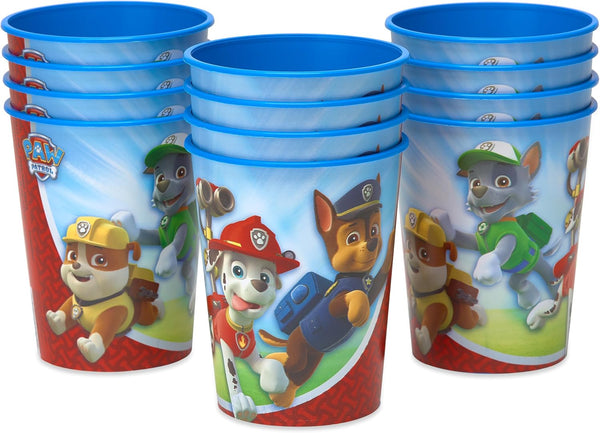 Paw Patrol Party Supplies, 16 Oz. Reusable Plastic Party Cups (12-Count)