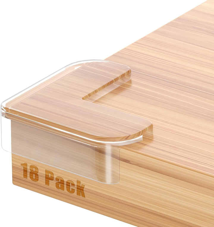 8 Pack Large Clear Corner Protectors for Baby Proofing Furniture - Table Edge Guards and Bumpers