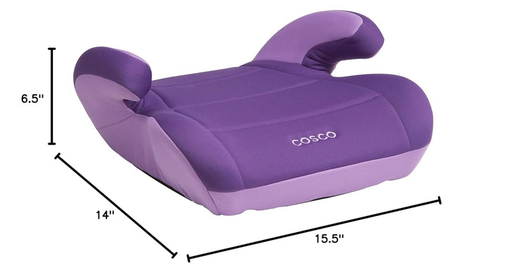 Topside Backless Booster Car Seat, Lightweight Booster Seats for Cars 40-100 Lbs, Backless Booster Seat for Car, Grape